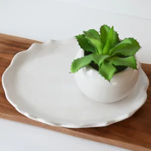 Vanity Tray Eyelet White