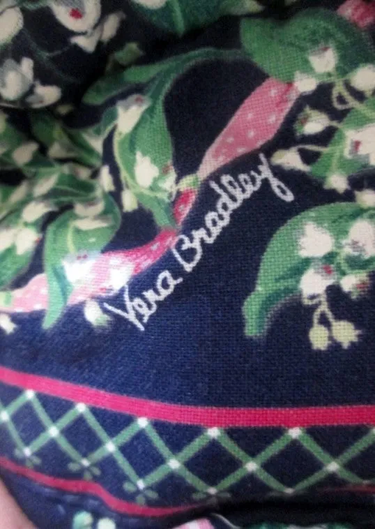VERA BRADLEY Vegan Quilted Bag Satchel Bowler Duffle RETURN TO HAPPINESS BLUE FLORAL S