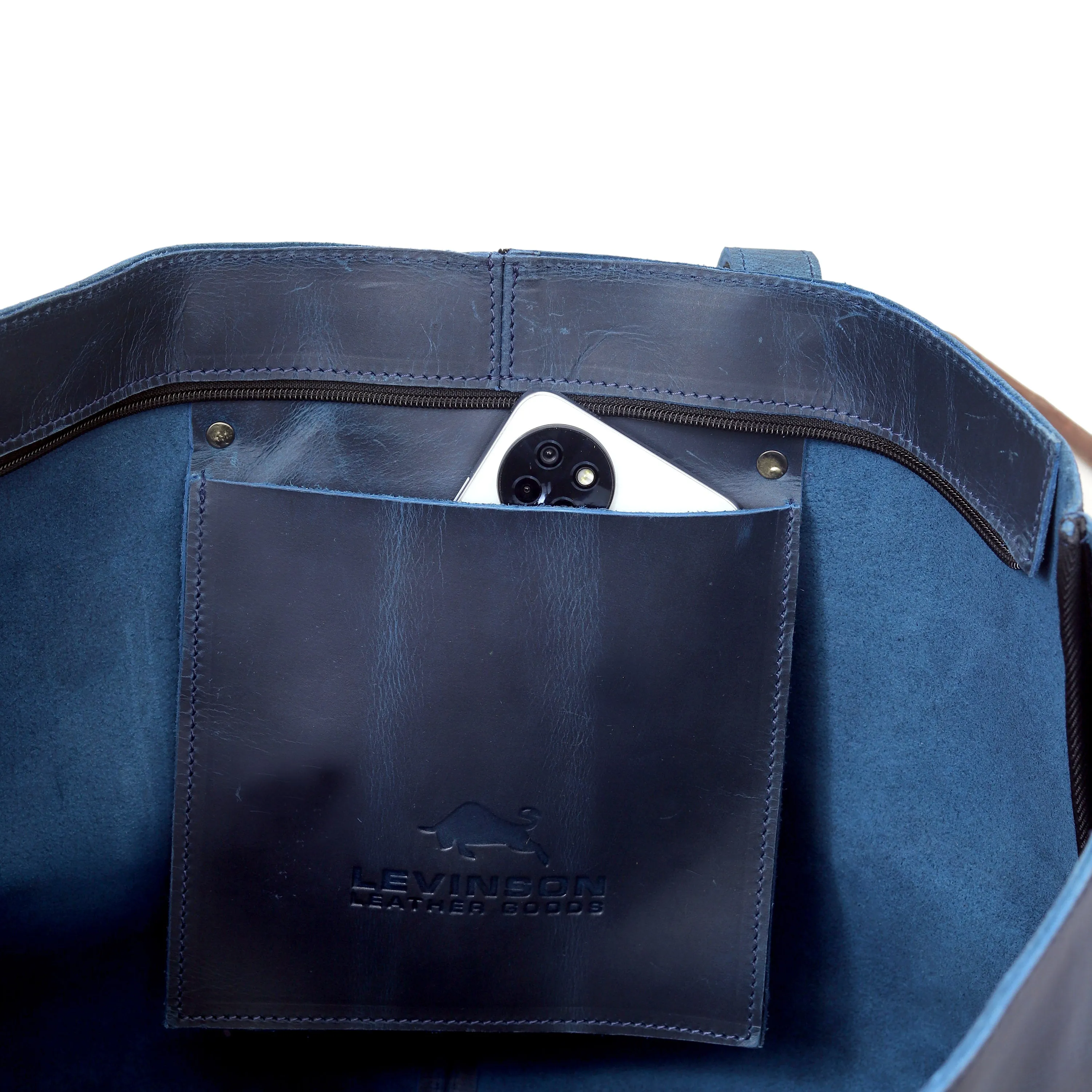 Victoria Buffalo Leather Tote Bag  Wallet Set