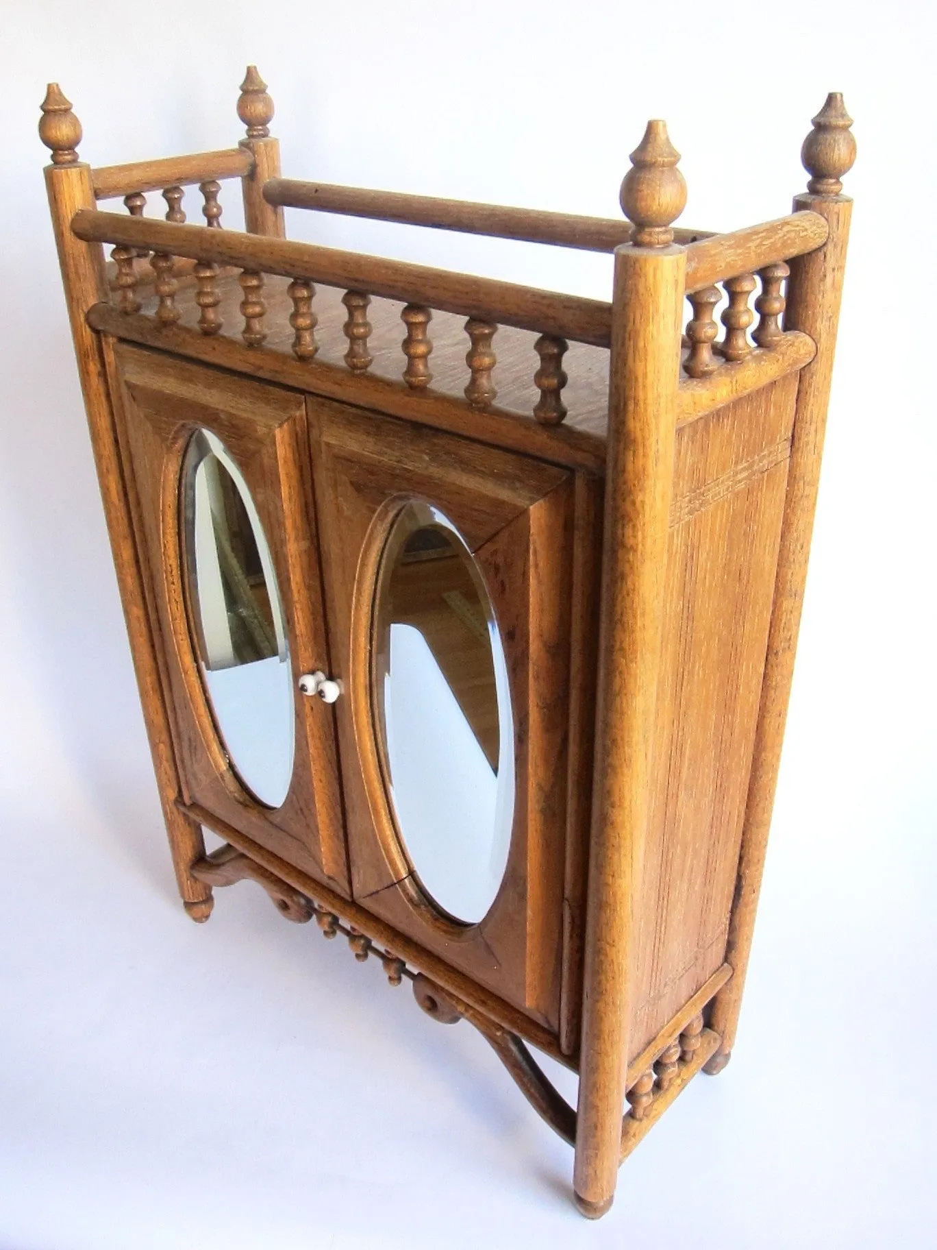 Vintage Wooden Bathroom Wall Cabinet