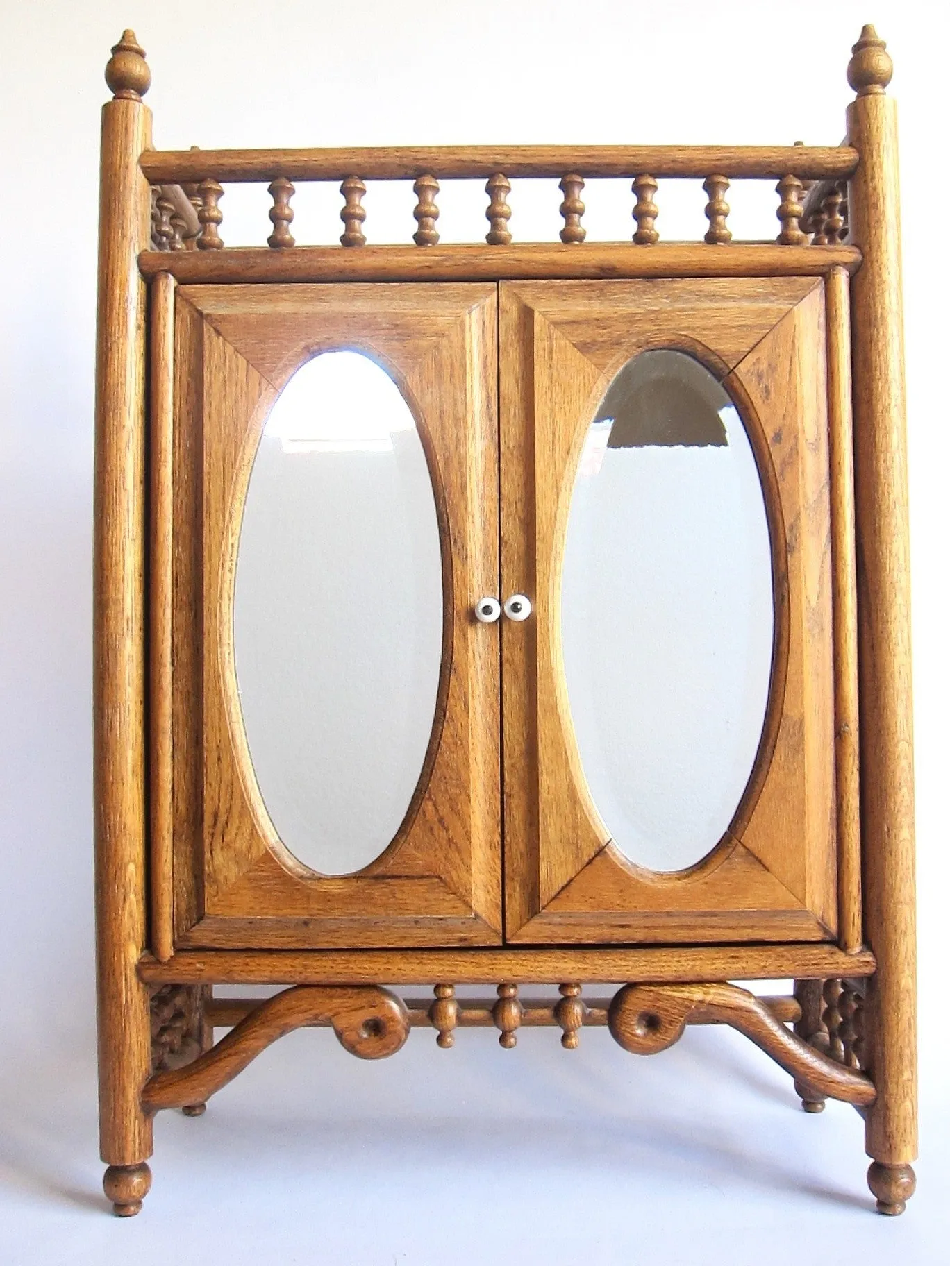 Vintage Wooden Bathroom Wall Cabinet