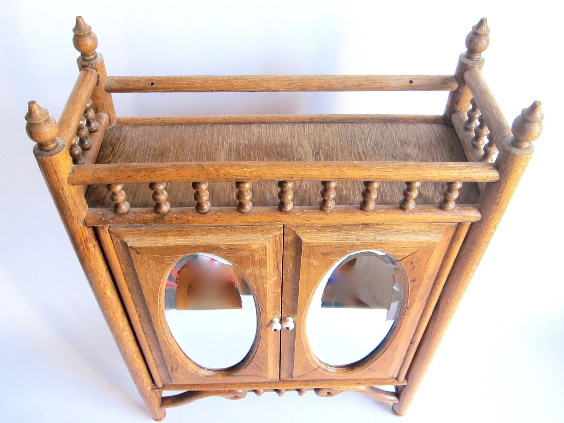 Vintage Wooden Bathroom Wall Cabinet