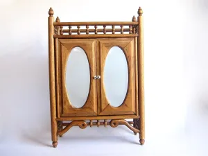 Vintage Wooden Bathroom Wall Cabinet