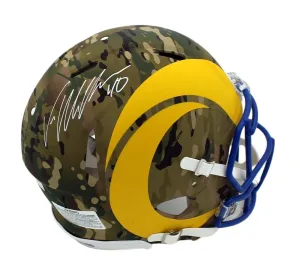 Von Miller Signed Los Angeles Rams Speed Authentic Camo NFL Helmet