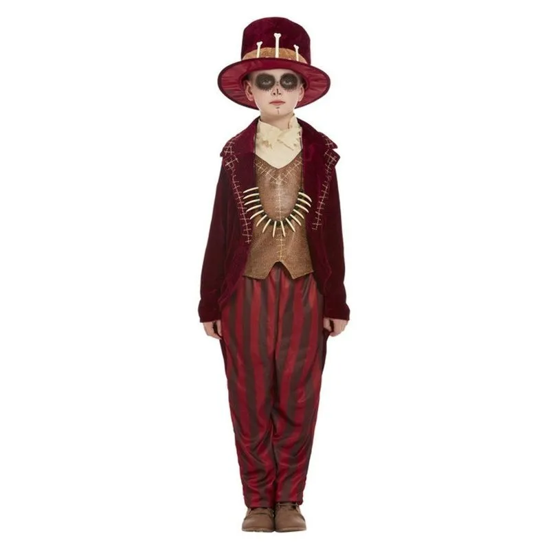 Voodoo Witch Doctor Costume, Burgundy