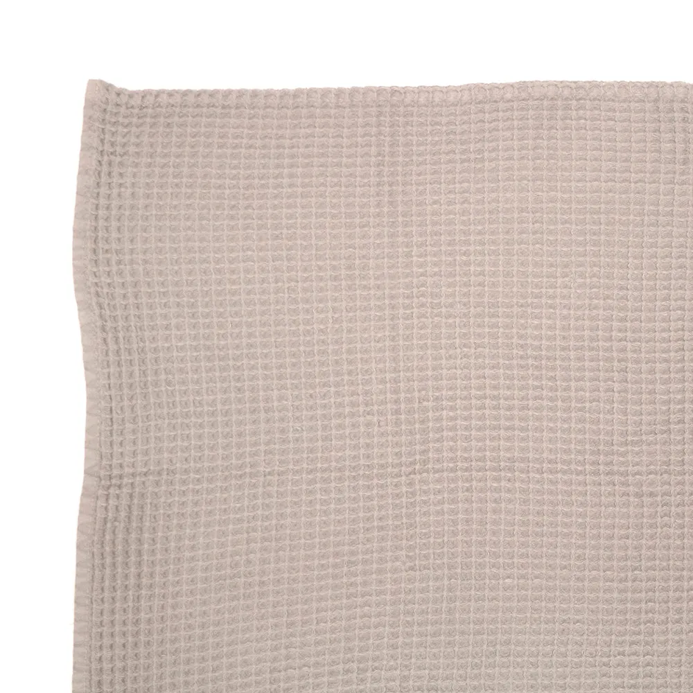 Waffle Bath Towel - Pebble