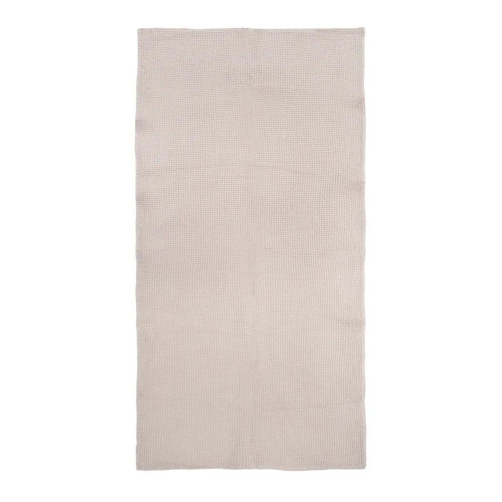 Waffle Bath Towel - Pebble