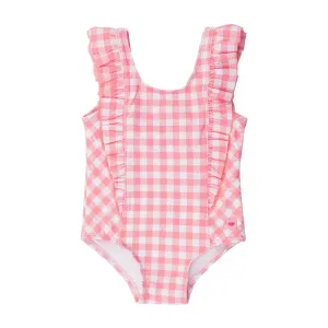 Waterfall Swimsuit - Bubblegum Gingham