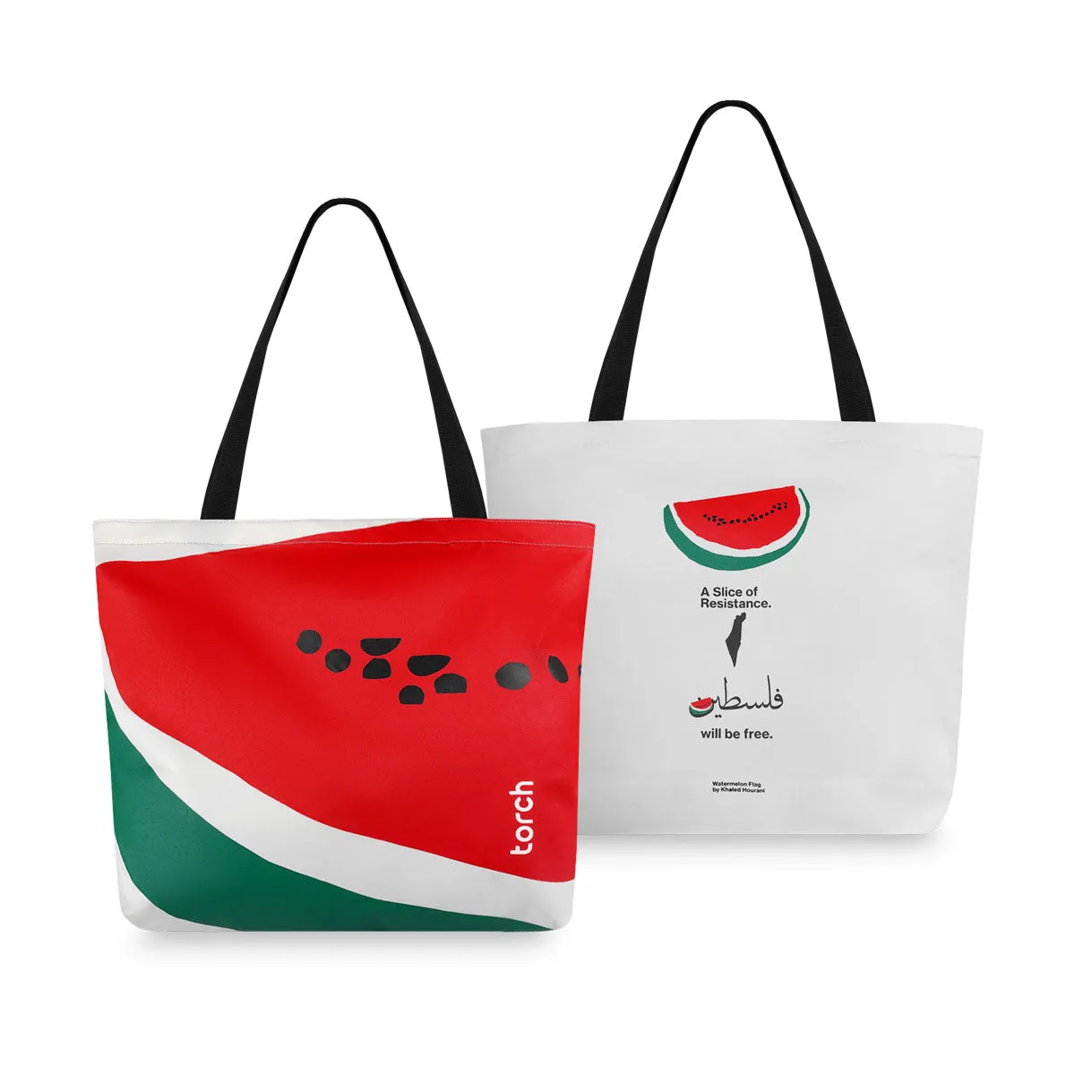 Watermelon Flag Tote Bag