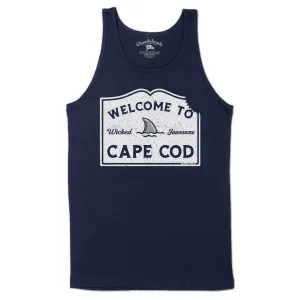 Welcome To Cape Cod Sign Men's Tank Top