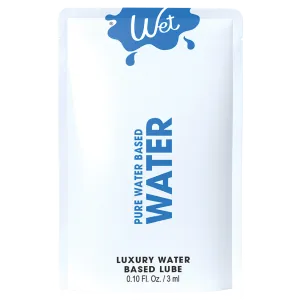 Wet Water Luxury Waterbased Lubricant 0.1oz