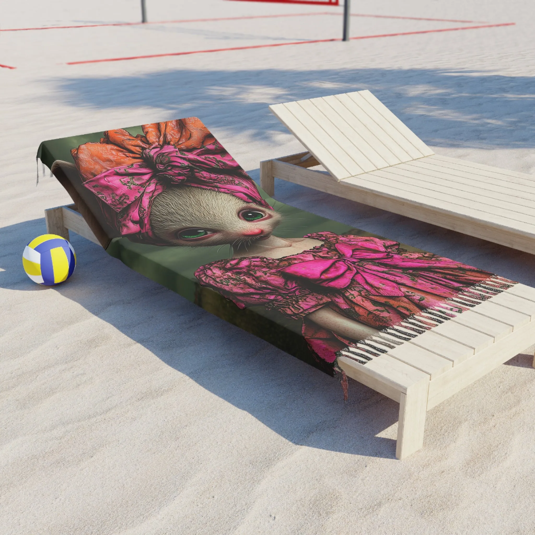 Whimsical Mouse Fashion Beach Towel