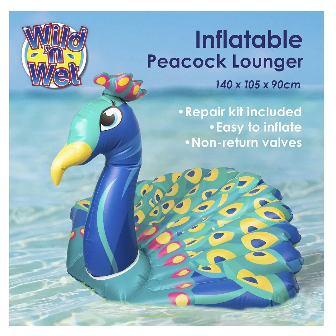 Wild N' Wet Giant Peacock Pool Lounger