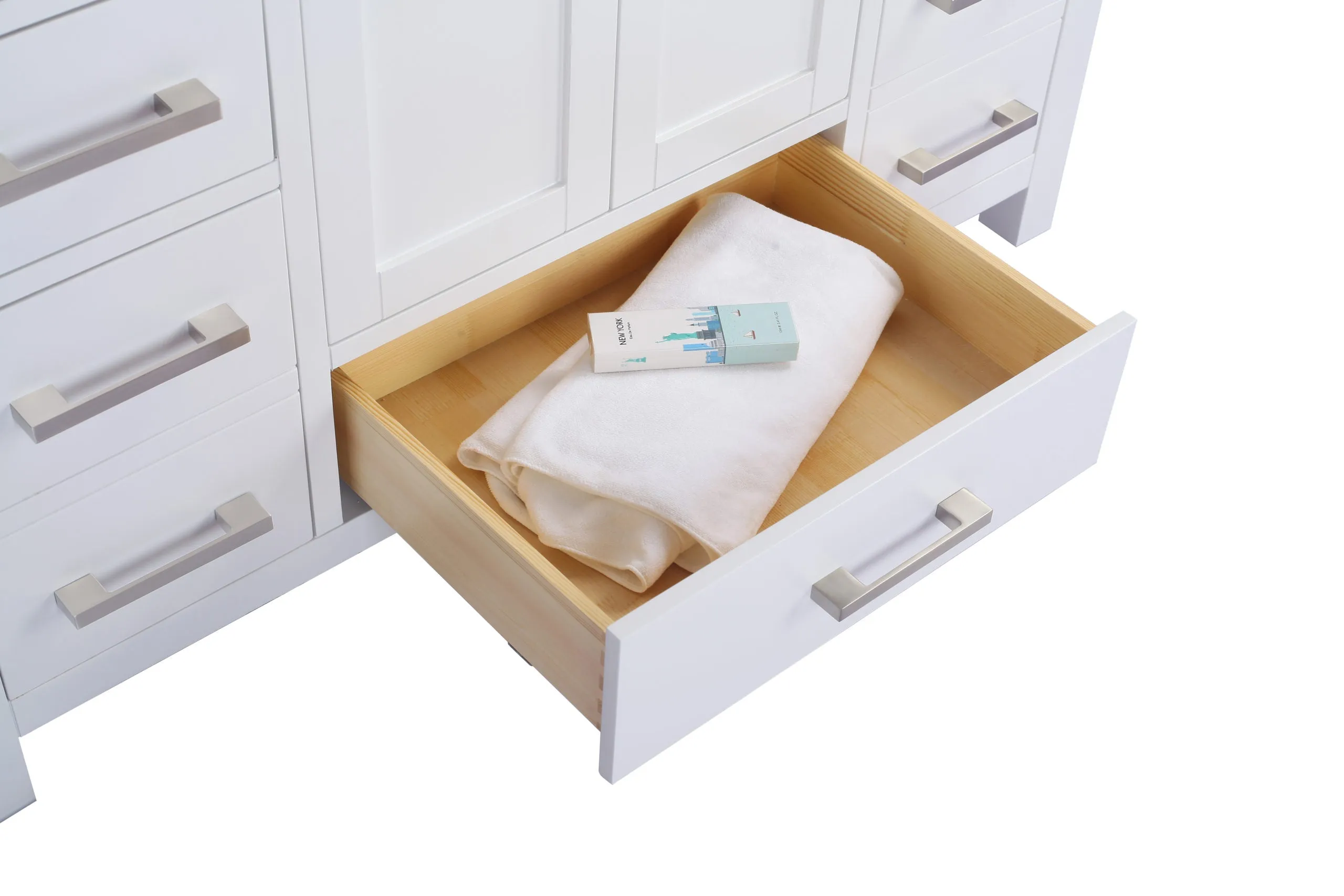 Wilson 48" White Bathroom Vanity with Countertop