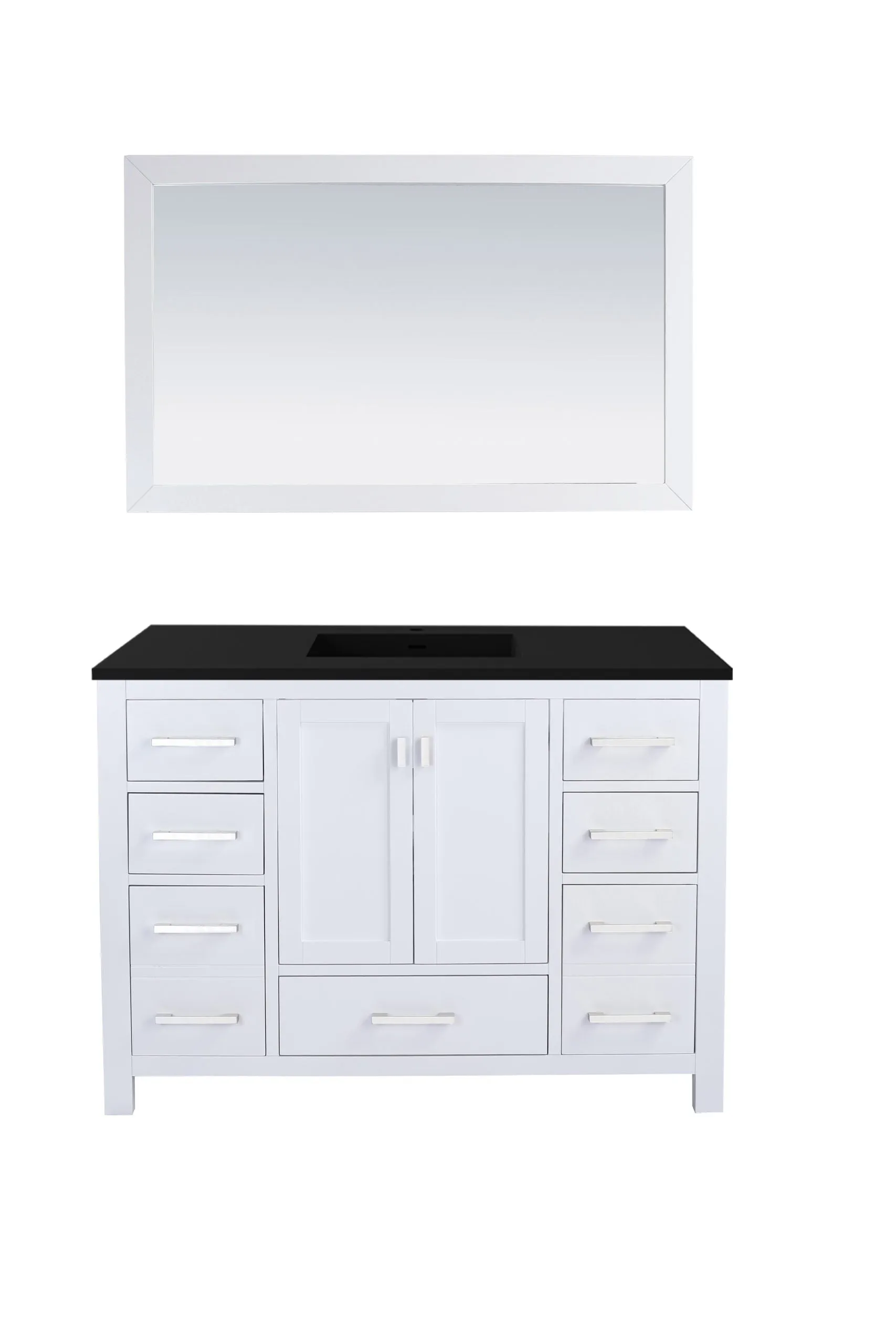 Wilson 48" White Bathroom Vanity with Countertop