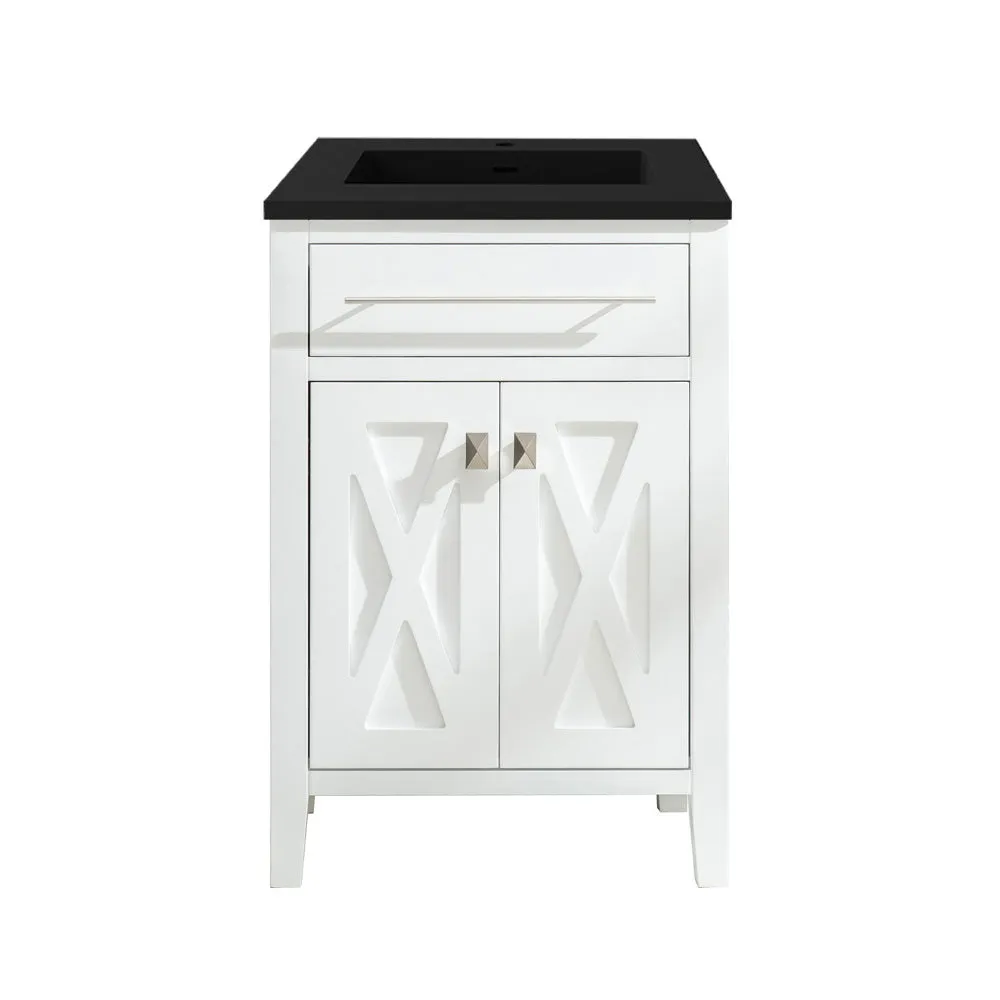 Wimbledon 24" White Bathroom Vanity with Countertop