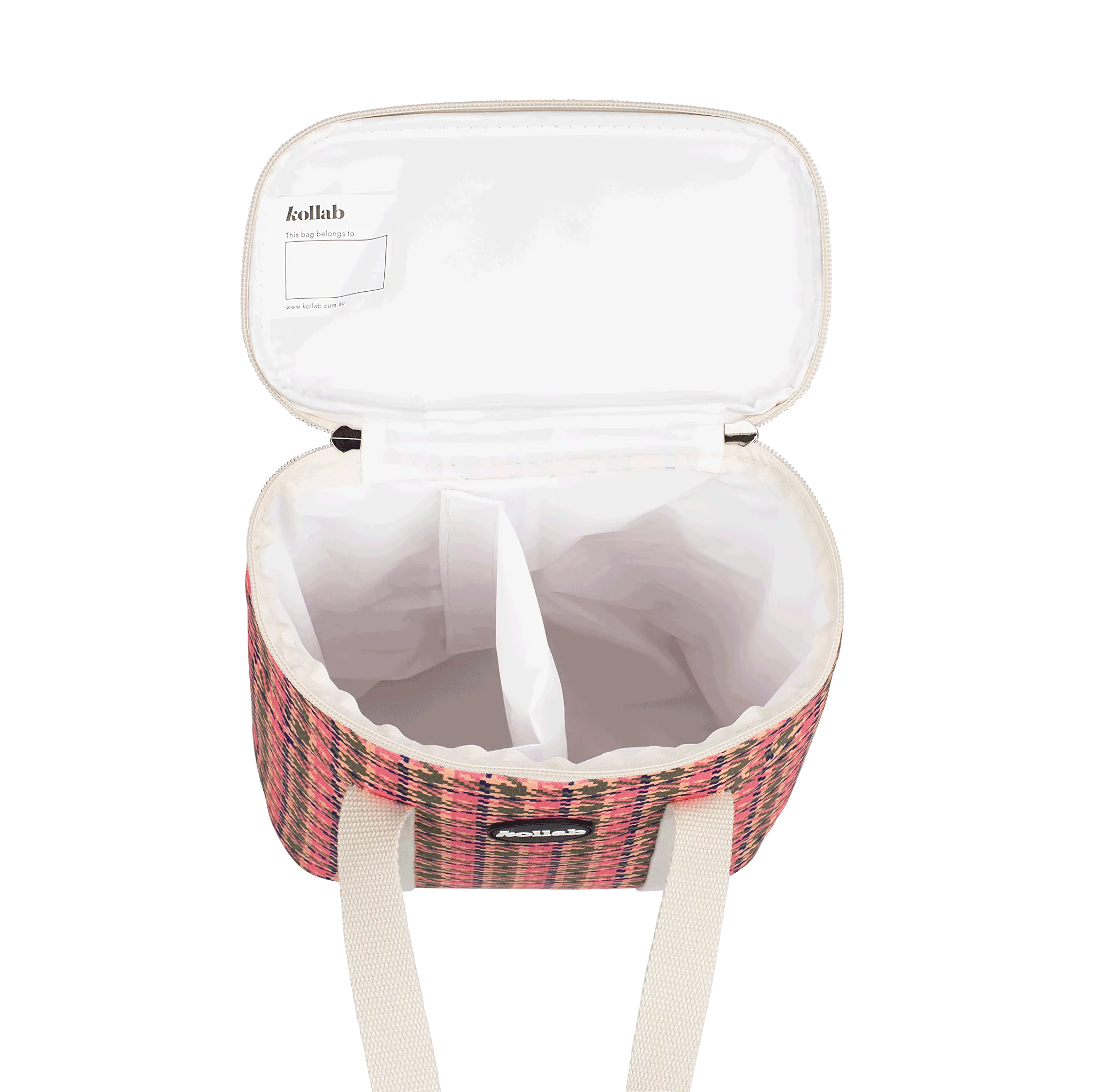Wine Cooler Bag Pink Houndstooth