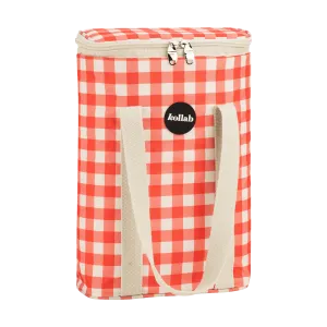 Wine Cooler Bag Red Check