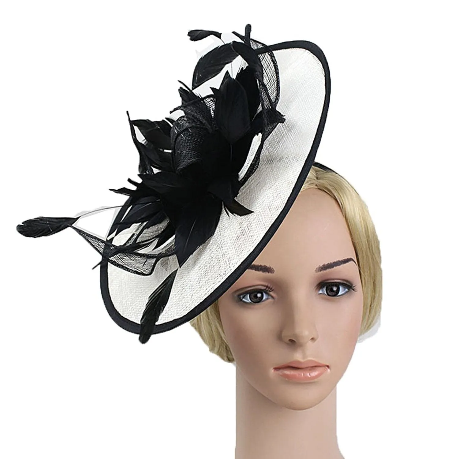 Women's Fashion Vintage Bowler Hat Headpiece