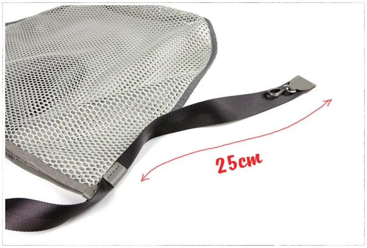 Womens Light Gray Net Polyester Leather Tote Handbag Purse Polyester Tote Shoulder Bag Purse for Ladies