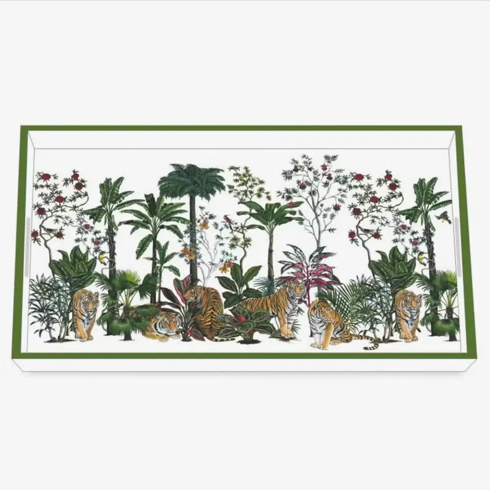 Wooden Vanity Tray - Tiger Summer