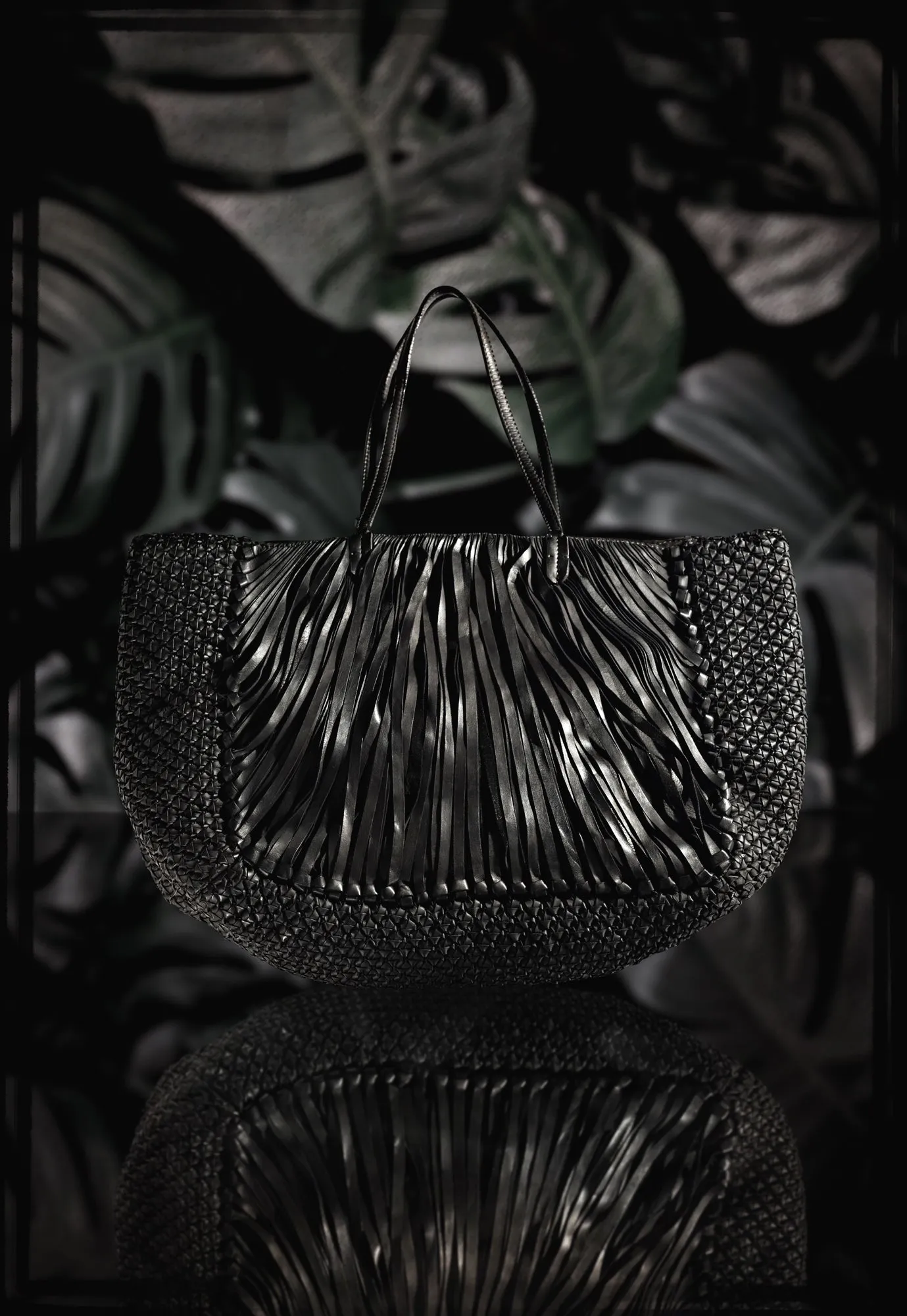 Woven Leather "Kenia" Travel Tote by Federico Nardini