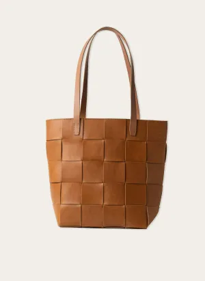 Woven Leather Tote
