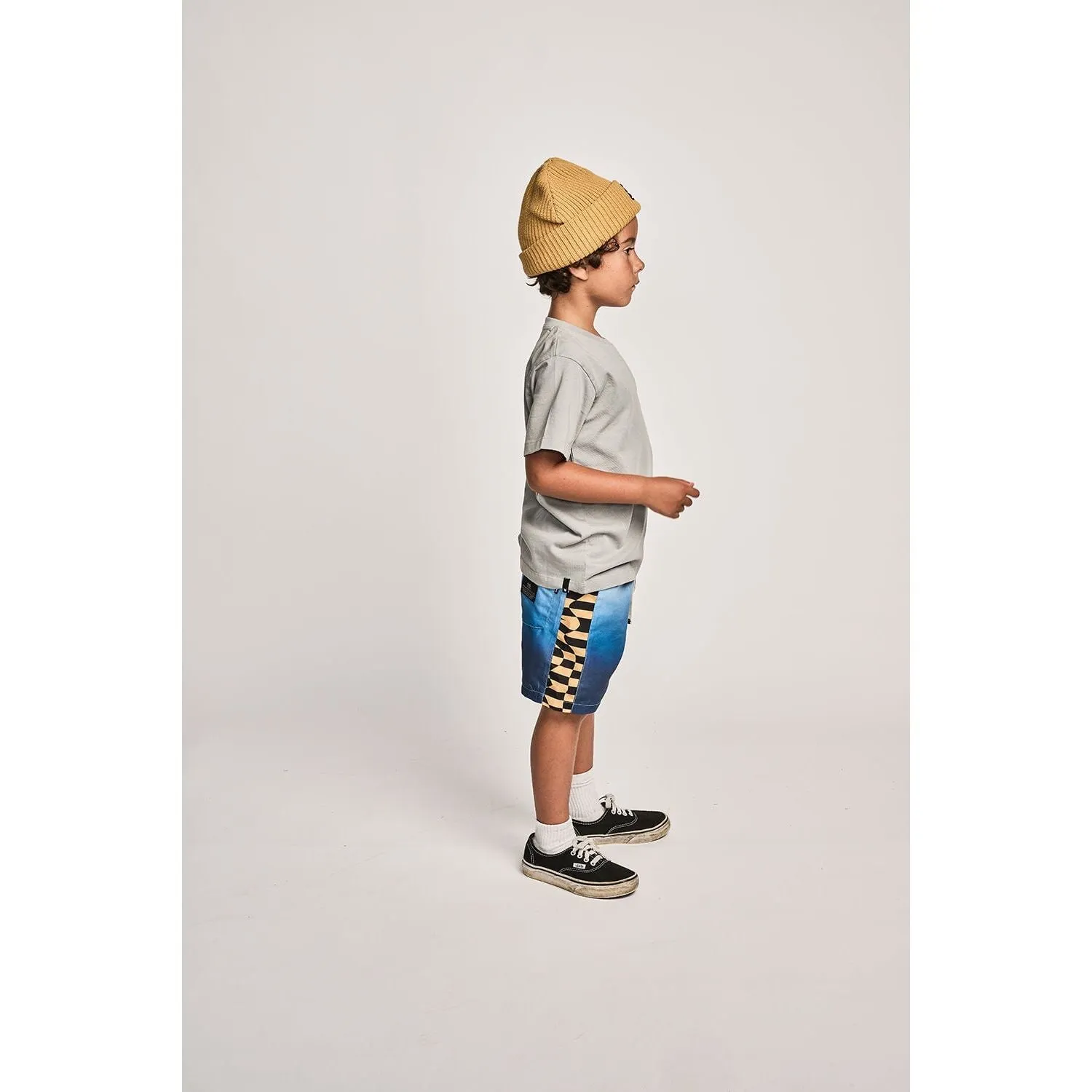 Wrapdyecheck Bshort - Blue Grad