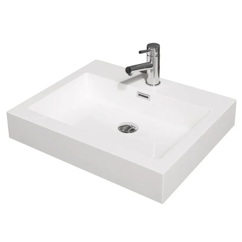 Wyndham Collection Amare 24" Wall-Mounted Bathroom Vanity Set with Integrated Sink - Espresso WC-R4100-24-VAN-ESP-