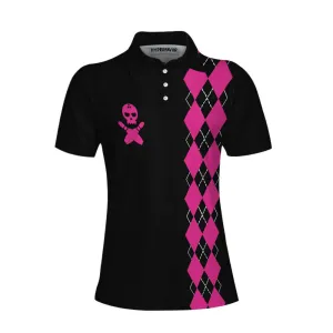 Yes I'm A Girl Yes I Speak Fluent Bowling Short Sleeve Women Polo Shirt, Skull Bowling Shirt With Sayings