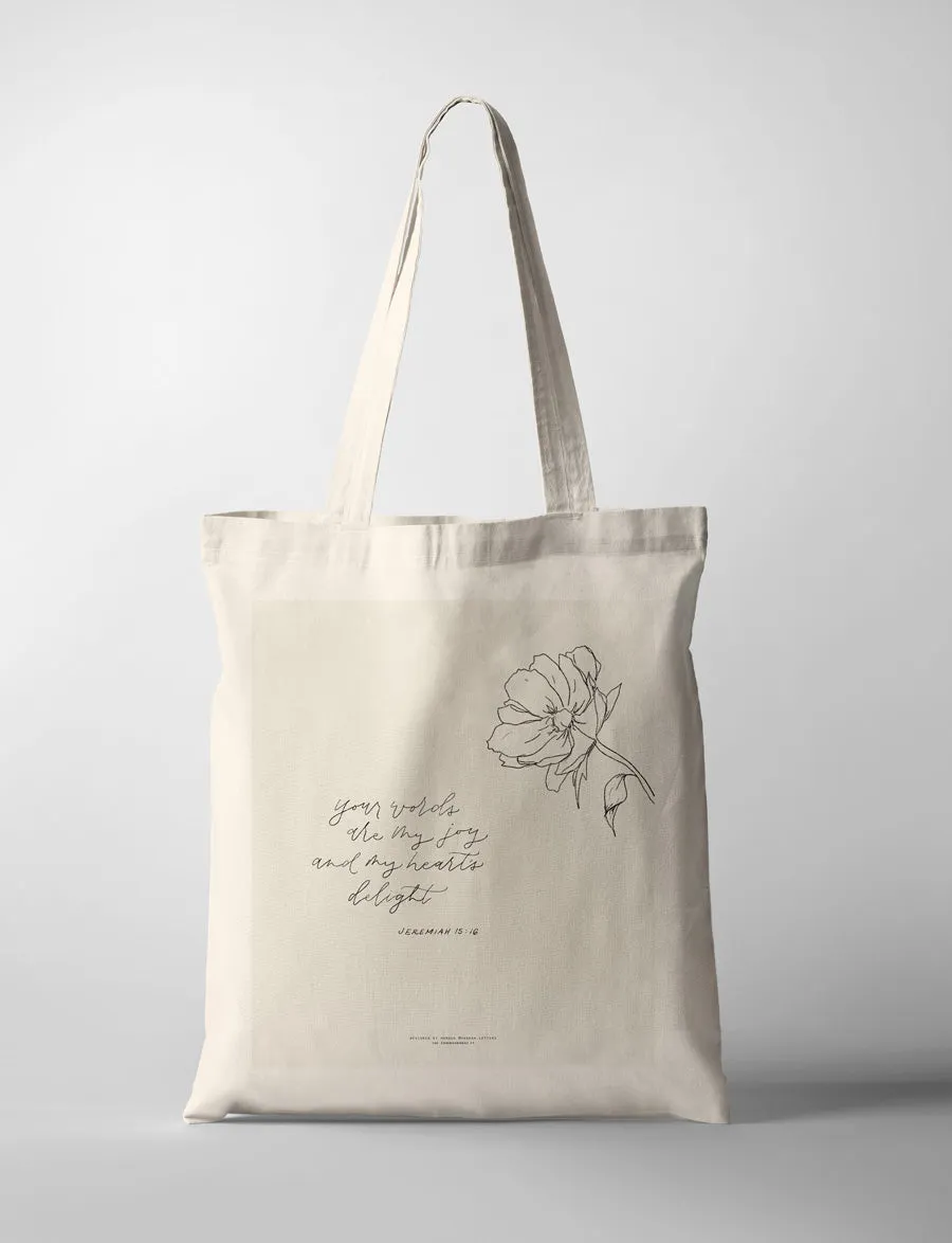 Your Words Are My Joy {Tote Bag}