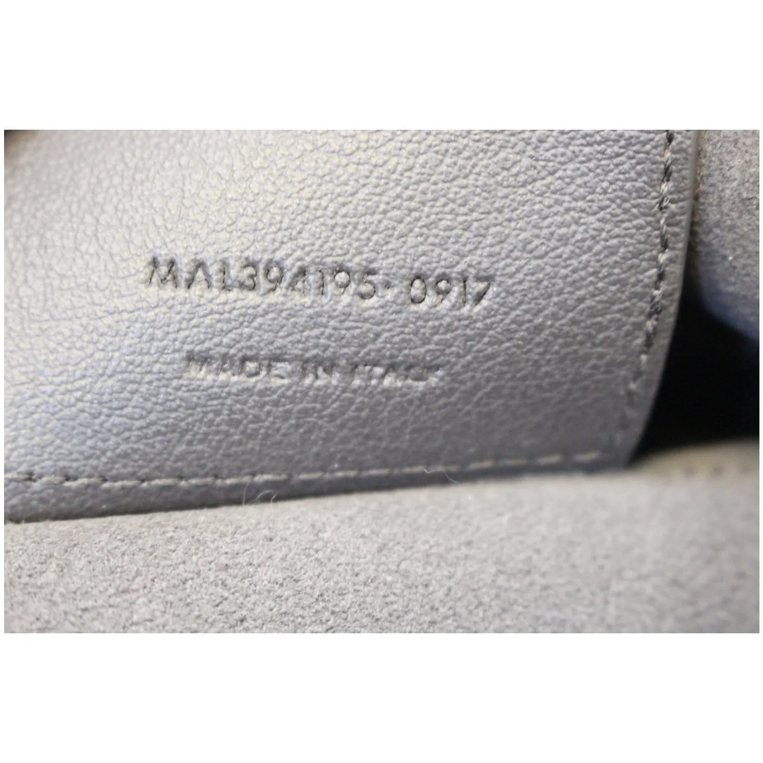 Yves Saint Laurent Leather Shopping Tote Bag Grey