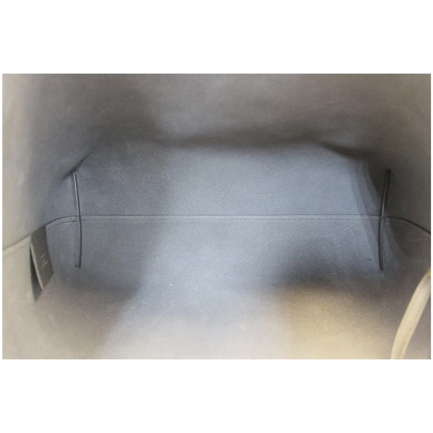 Yves Saint Laurent Leather Shopping Tote Bag Grey