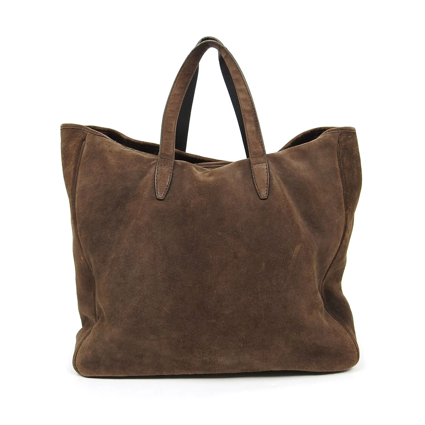 Yves Saint Laurent Rive Gauche Brown Suede Tote