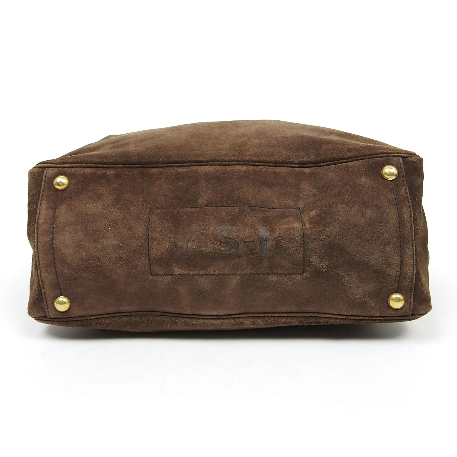 Yves Saint Laurent Rive Gauche Brown Suede Tote