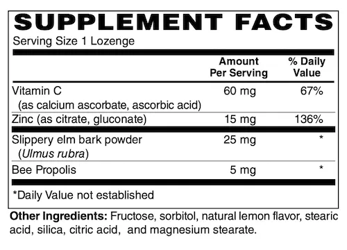 Zinc Lozenges 15 mg, lozenges